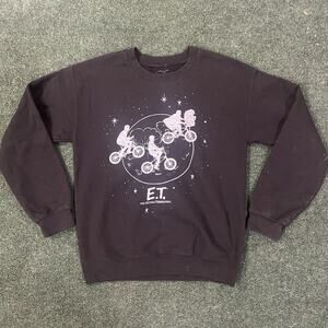E.T. The Extra-Terrestrial Universal Long Sleeve Sweatshirt Unisex S Black